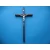 Krzyż drewniany brąz-mahoń na ścianę.Duży 37 cm